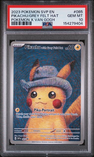 PSA 10] 2023 ポケモンカード SVP EN-SV 黒星プロモ #085 ピカチュウ