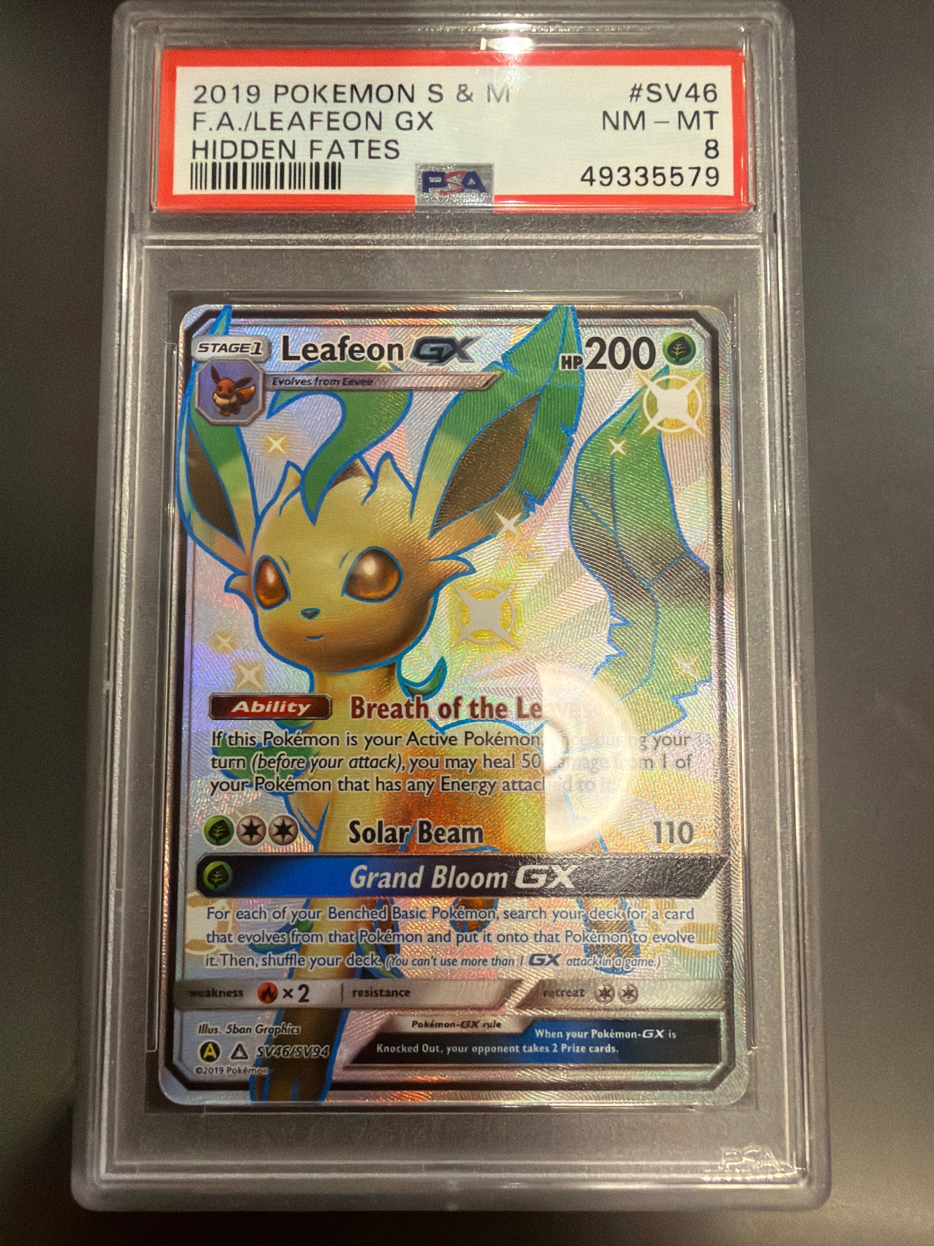 PSA 8] 2019 ポケモン サン&ムーン 隠された光 #SV46 FA/LEA
