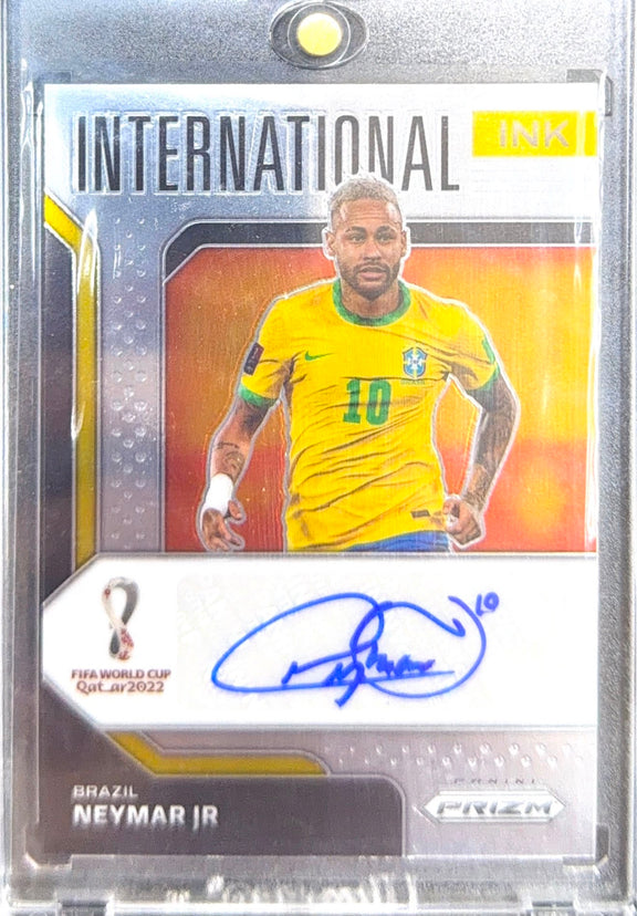 Neymar Jr 2022 Panini Prizm World Cup Qatar Neymar Jr International Ink Autograph