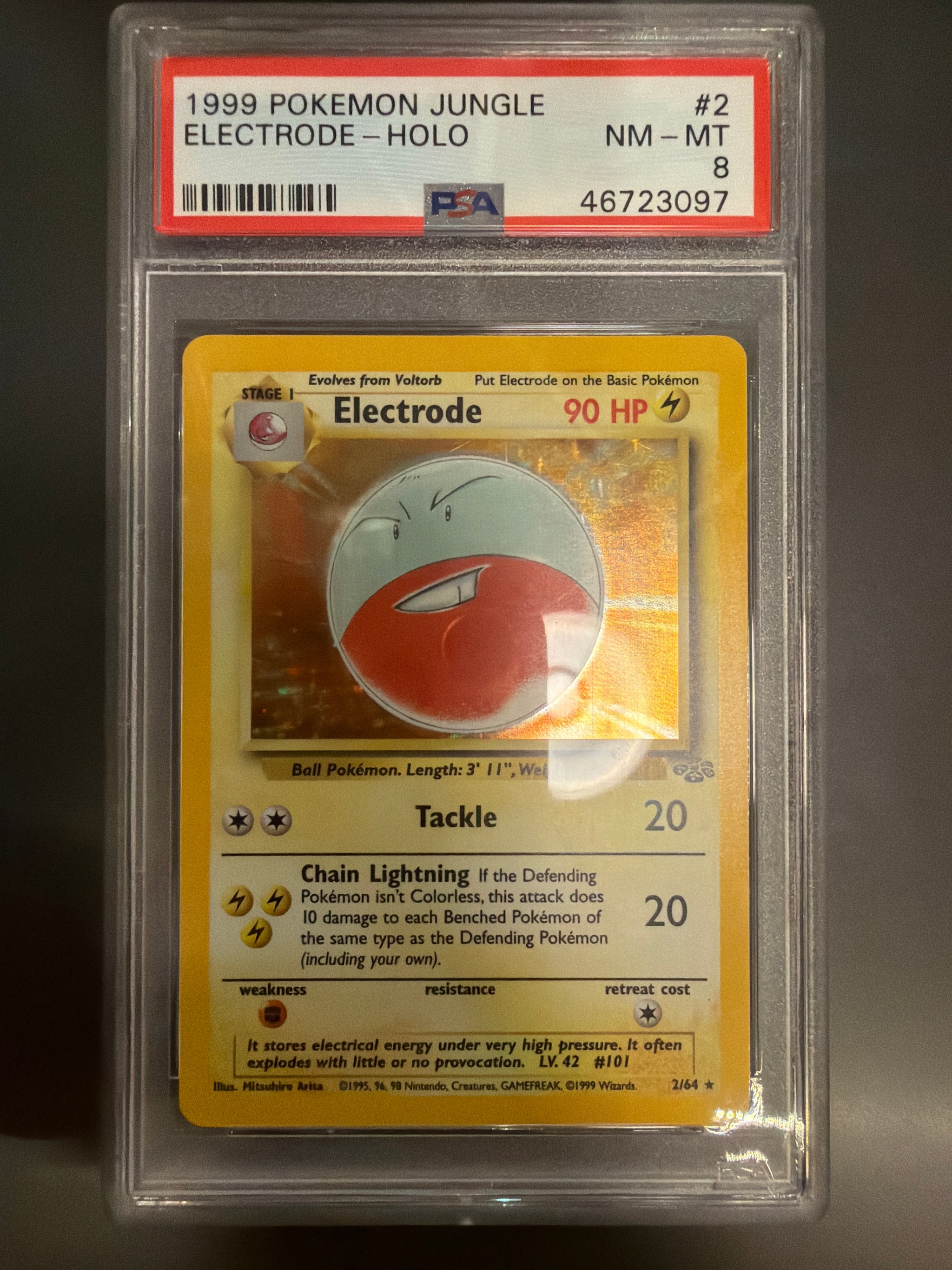 PSA 8] 1999 POKEMON JUNGLE #2 ELECTRODE-HOLO｜MOONROAD Hong Kong