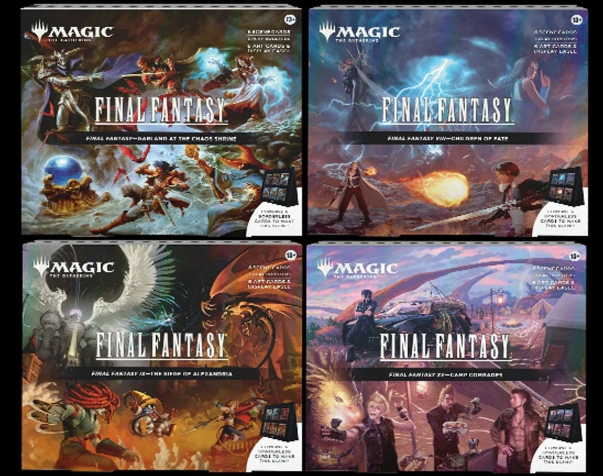 MTG] Magic The Gathering Final Fantasy Scene Box set of 4