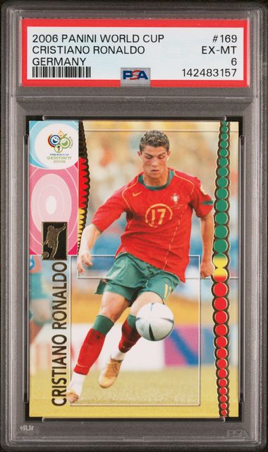 [PSA 6] 2006 PANINI WORLD CUP GERMANY #169 CRISTIANO RONALDO GERMANY