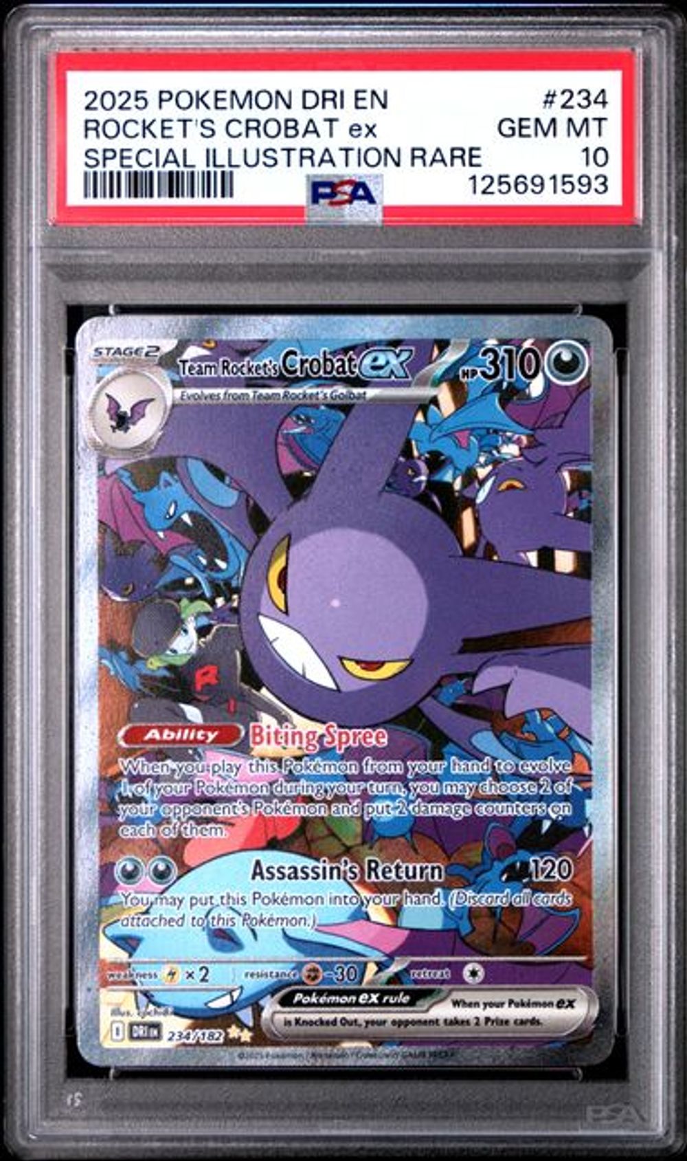 PSA 10] 2025 POKEMON DRI EN-DESTINED RIVALS #234 ROCKET