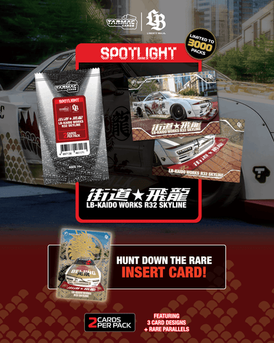 【全球限量 3000 包】Tarmac Cards Spotlight - LB-KAIDO WORKS R32 SKYLINE 
