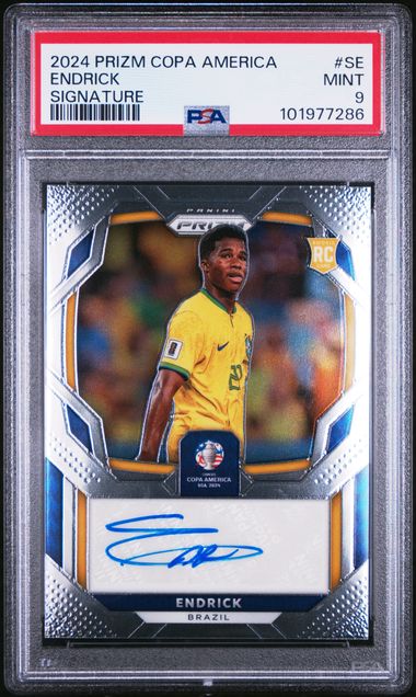 [PSA 9] 2024 PANINI PRIZM CONMEBOL COPA AMERICA SIGNATURES #SE ENDRICK