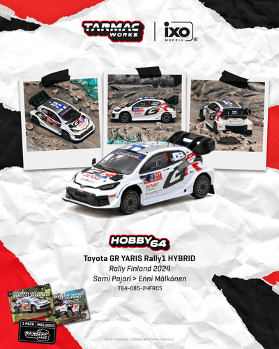 Tarmac Works 1/64 Toyota GR YARIS Rally1 HYBRID Rally Finland 2024 Combo Set (Pre-Order)