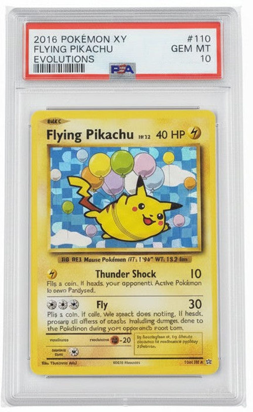 PSA 10] 2016 ポケモン XY EVOLUTIONS #110 そらをとぶピカチュウ E