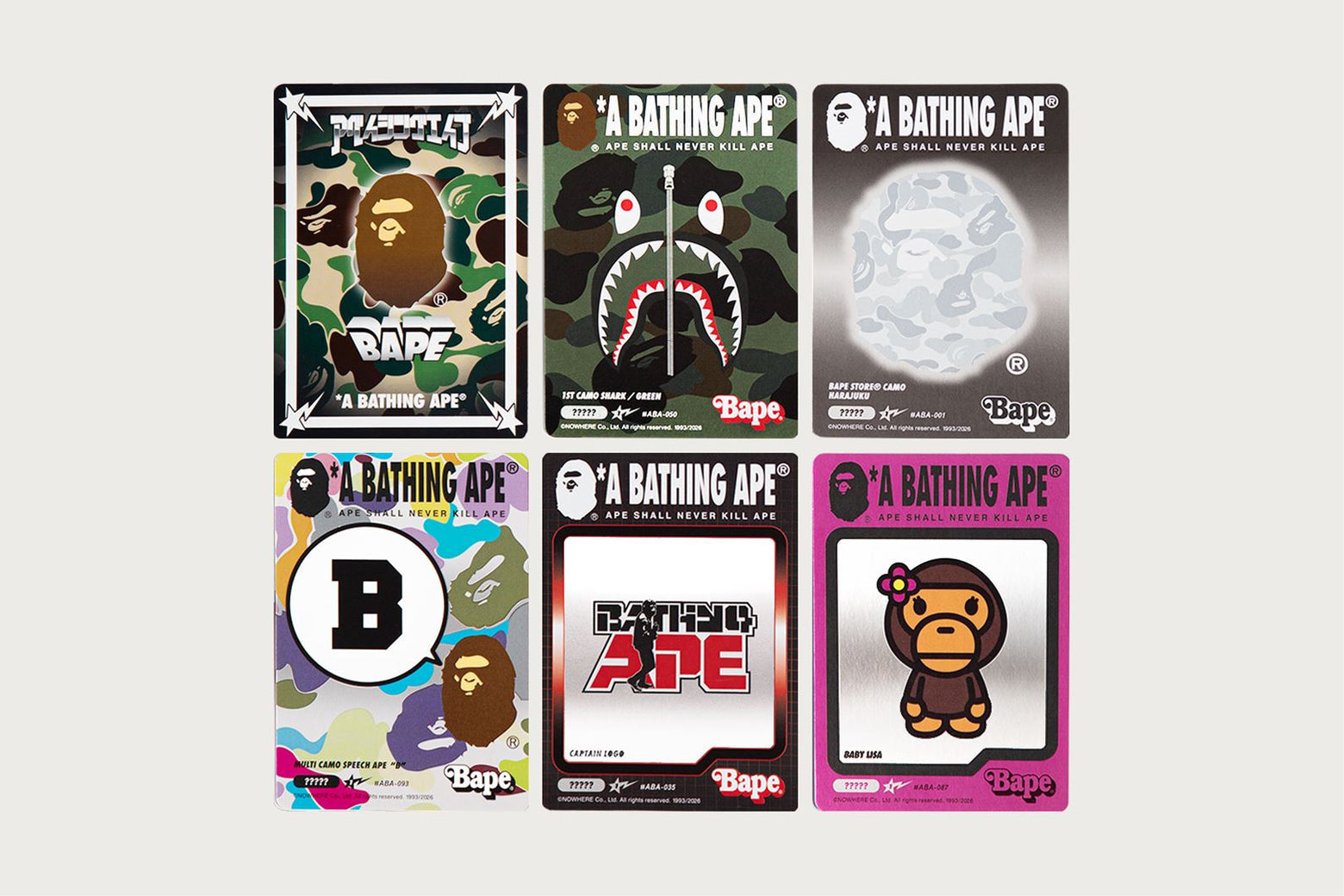 BAPE® コレクターズカードパック予約販売｜1パック5枚入り｜MOONROAD