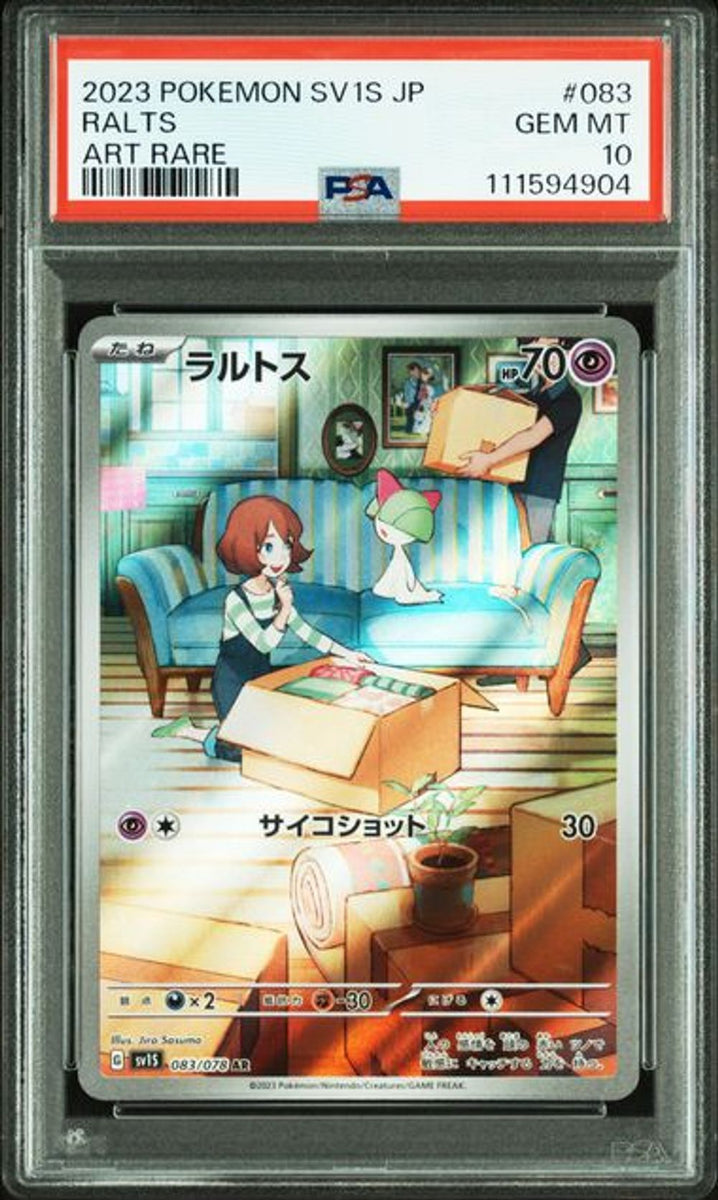 PSA 10] 2023 POKEMON JAPANESE SV1S-SCARLET ex #083 RALTS