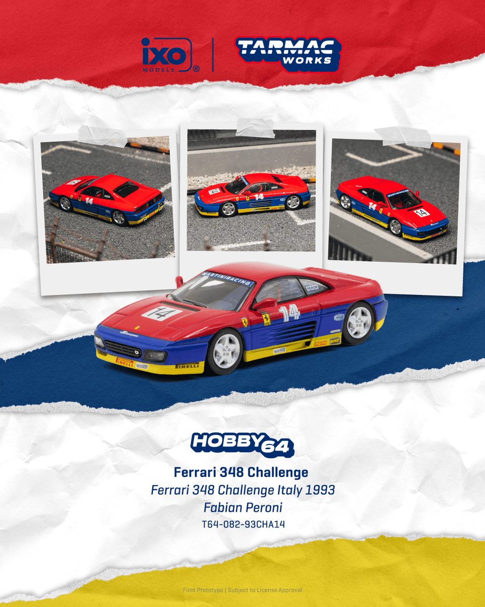 MADE IN ITALY☆フェラーリ☆ テクニカルワーク☆ジャケット☆稀少品 Tarmac Works Ferrari 348 Challenge – Italy 1993 Fabian Peroni